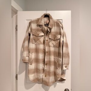 Women’s Plaid & Tan Shacket